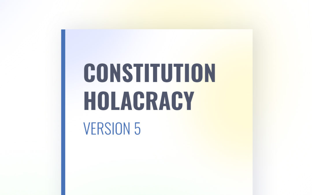 Quelles règles sont modifiables dans la constitution Holacracy V5.0 ?