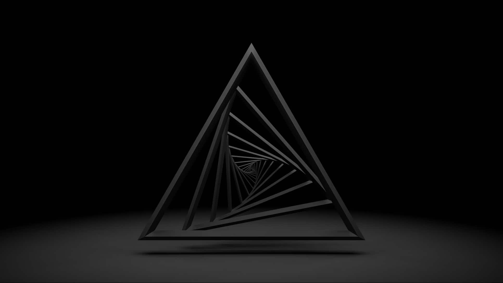 Illustration du triangle dramatique de Karpman avec un triangle noir en spirale.